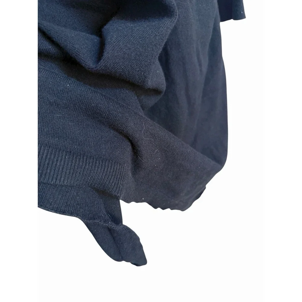 Sundance PM Black‎ Knit Sweater Dress Cotton Silk Blend Lagenlook Minimalist